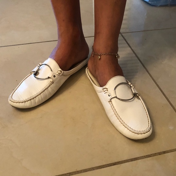 tods backless loafers